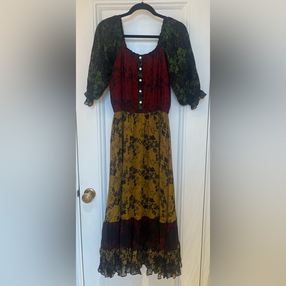 Carolina K off the shoulder Long Dress Size Small - Picture 3 of 8